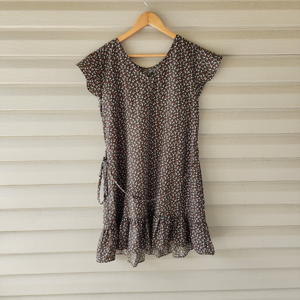 Boden Cynthia brown cherry print mini dress - Picture 10 of 12